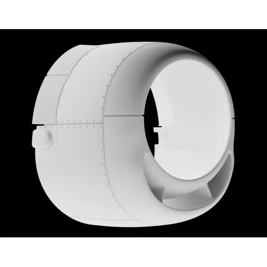 Metallic Details Mdr72141 1/72 F6f-3 Late / F6f-5 Early Hellcat Engine Cowling 3d Printed Detail Set