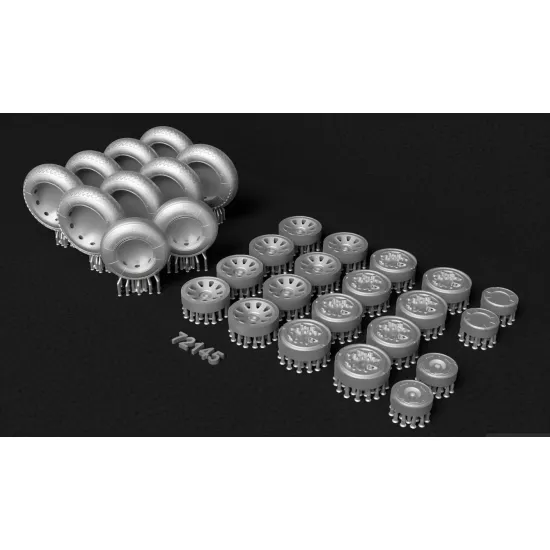 Metallic Details Mdr72145 1/72 Antonov An-12 Wheels With Separate Wheel Hubs 3d Printed Detail Set