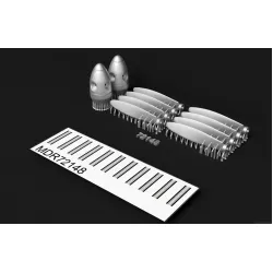 Metallic Details Mdr72148 1/72 Av-72 / Av-72t Propellers For Antonov An-24 / An-26 / An-30 3d Printed Detail Set With 3d Decals
