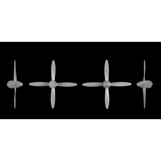 Metallic Details Mdr72148 1/72 Av-72 / Av-72t Propellers For Antonov An-24 / An-26 / An-30 3d Printed Detail Set With 3d Decals