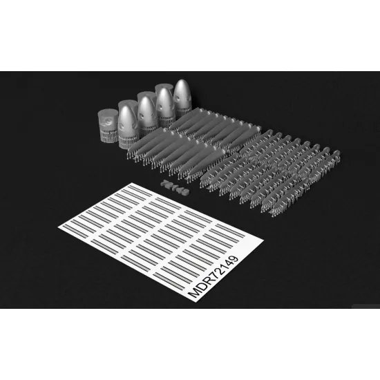 Metallic Details Mdr72149 1/72 Av-60k Contra-rotating Propellers For Tupolev Tu-95ms Bear H 3d Printed Detail Set