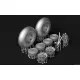 Metallic Details Mdr72150 1/72 Pzl 23 Karas Main Wheels Tail Skid Assembly 3d Printed Detail Set