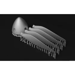Metallic Details Mdr72160 1/72 Hawker Typhoon Mk Ib / Early Tempest Mk V Four-blade Propeller 3d Printed Detail Set