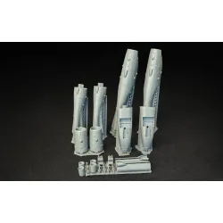 Metallic Details Mdr72161 1/72 Il-18 Engine Nacelles 3d Printed Detail Set For Amodel Kit