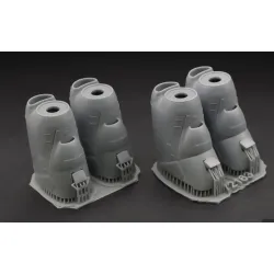 Metallic Details Mdr72163 1/72 P-3c Orion Engine Nacelles 3d Printed Detail Set For Hasegawa Kit