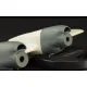 Metallic Details Mdr72163 1/72 P-3c Orion Engine Nacelles 3d Printed Detail Set For Hasegawa Kit