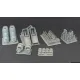 Metallic Details Mdr72164 1/72 P-3c Orion Main Nose Landing Gear Bays 3d Printed Detail Set For Hasegawa Kit