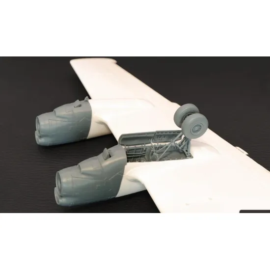 Metallic Details Mdr72164 1/72 P-3c Orion Main Nose Landing Gear Bays 3d Printed Detail Set For Hasegawa Kit