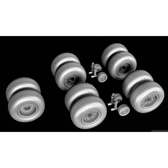 Metallic Details Mdr72165 1/72 North American Xb-70 Valkyrie Wheels 3d Printed Detail Set