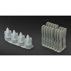 Metallic Details Mdr72167 1/72 P-3c Orion Propellers 4 Pcs 3d Printed Detail Set For Hasegawa Kit
