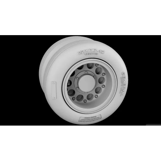 Metallic Details Mdr72168 1/72 B-58 Hustler Wheels 3d Printed Detail Set