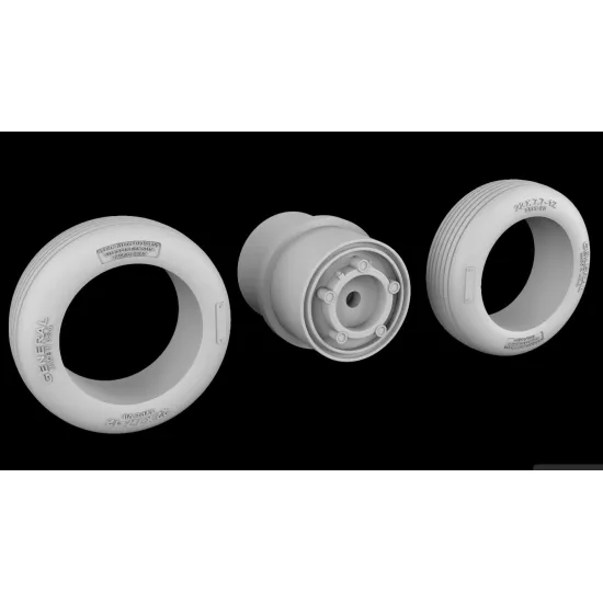Metallic Details Mdr72168 1/72 B-58 Hustler Wheels 3d Printed Detail Set
