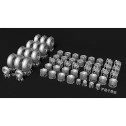Metallic Details Mdr72169 1/72 Airbus A400m Atlas Wheels 3d Printed Detail Set For Revell Kit