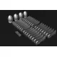 Metallic Details Mdr72170 1/72 Airbus A400m Atlas Eight-blade Scimitar Propellers 4 Pcs 3d Printed Detail Set For Revell Kit