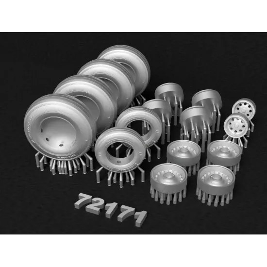 Metallic Details Mdr72171 1/72 Breguet Br 1150 Atlantic Wheels 3d Printed Detail Set For Revell Kit