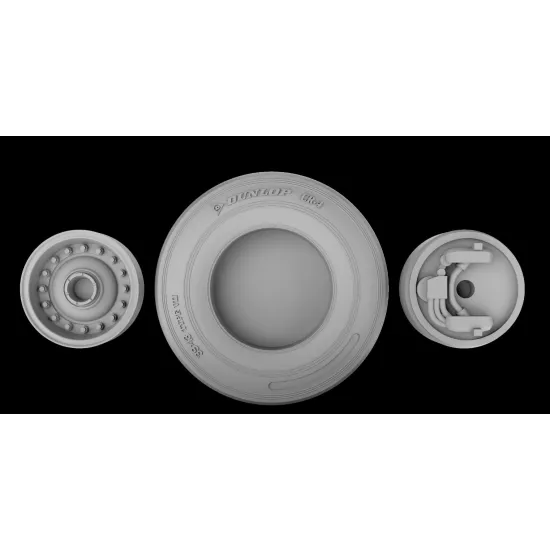 Metallic Details Mdr72171 1/72 Breguet Br 1150 Atlantic Wheels 3d Printed Detail Set For Revell Kit