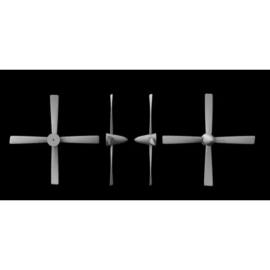 Metallic Details Mdr72172 1/72 Breguet Br 1150 Atlantic Four-blade Propellers 2 Pcs 3d Printed Detail Set For Revell Kit