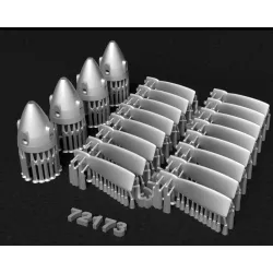 Metallic Details Mdr72173 1/72 Lockheed C-130 Hercules Four-blade Propellers 4 Pcs 3d Printed Detail Set For Zvezda Kit