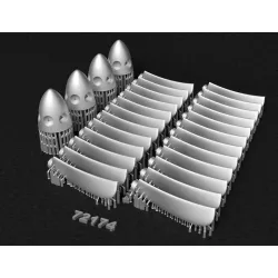 Metallic Details Mdr72174 1/72 Lockheed C-130j Super Hercules Six Blade Propellers 4 Pcs 3d Printed Detail Set For Zvezda Kit
