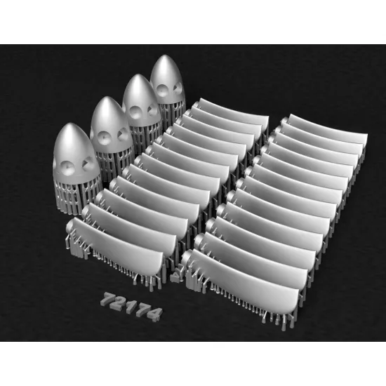 Metallic Details Mdr72174 1/72 Lockheed C-130j Super Hercules Six Blade Propellers 4 Pcs 3d Printed Detail Set For Zvezda Kit