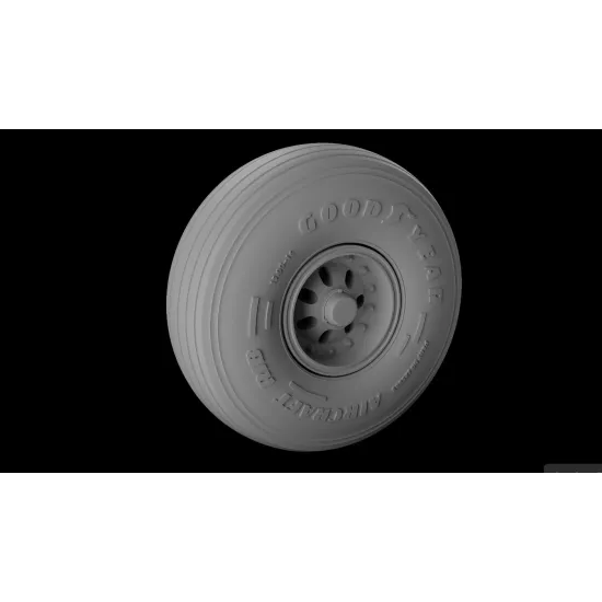 Metallic Details Mdr72178 1/72 C-160 Transall Wheels 3d Printed Detail Set For Revell Heller Kits
