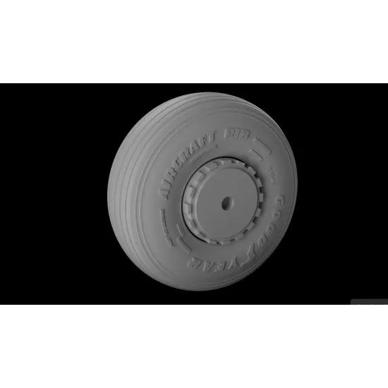 Metallic Details Mdr72178 1/72 C-160 Transall Wheels 3d Printed Detail Set For Revell Heller Kits