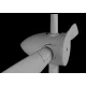 Metallic Details Mdr72179 1/72 C-160 Transall Wheels 3d Printed Detail Set For Revell Heller Kits