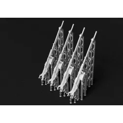 Metallic Details Mdr72195 1/72 Soviet Berezin Ubt 12/7 Mm Aircraft Turret Machine Guns 4 Pcs 3d Printed Detail Set