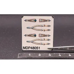 Metallic Details Mdp48051 1/48 Hawker Typhoon / Tempest Seat Belts 3d Printed Detail Set