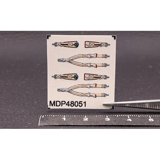 Metallic Details Mdp48051 1/48 Hawker Typhoon / Tempest Seat Belts 3d Printed Detail Set