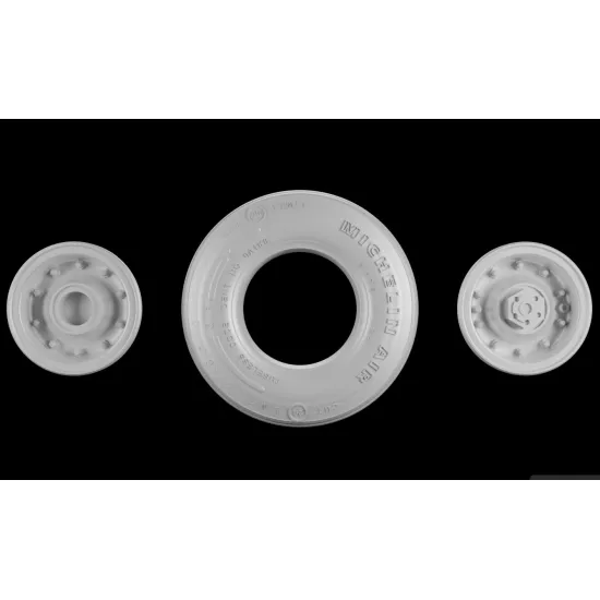 Metallic Details Mdr48301 1/48 F-14a Tomcat Wheels With Separate Wheel Hubs 3d Printed Detail Set