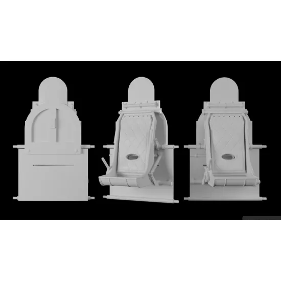 Metallic Details Mdr48310 1/48 Hawker Typhoon / Tempest Pilot Seats Late Type With 3d Decal Seat Belts 2 Pcs 3d Printed Detail Set