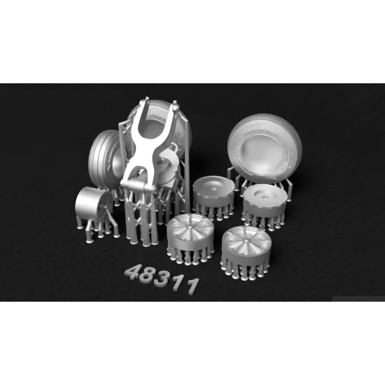 Metallic Details Mdr48311 1/48 Sea King Wheels 3d Printed Detail Set For All Versions