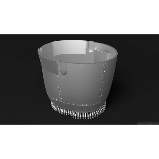 Metallic Details Mdr48312 1/48 F6f-3 Late / F6f-5 Early Hellcat Engine Cowling 3d Printed Detail Set