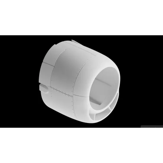 Metallic Details Mdr48312 1/48 F6f-3 Late / F6f-5 Early Hellcat Engine Cowling 3d Printed Detail Set
