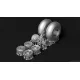 Metallic Details Mdr48315 1/48 Hawker Typhoon Wheels Tailwheel Leg 3d Printed Detail Set