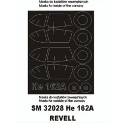 Montex Sm32028 1/32 Painting Mask For He-162 Outside-inside For Revell Kits