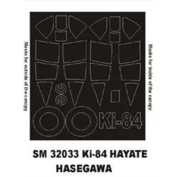 Montex Sm32033 1/32 Painting Mask For Ki-84 Hayate Outside-inside For Hasegawa Kits