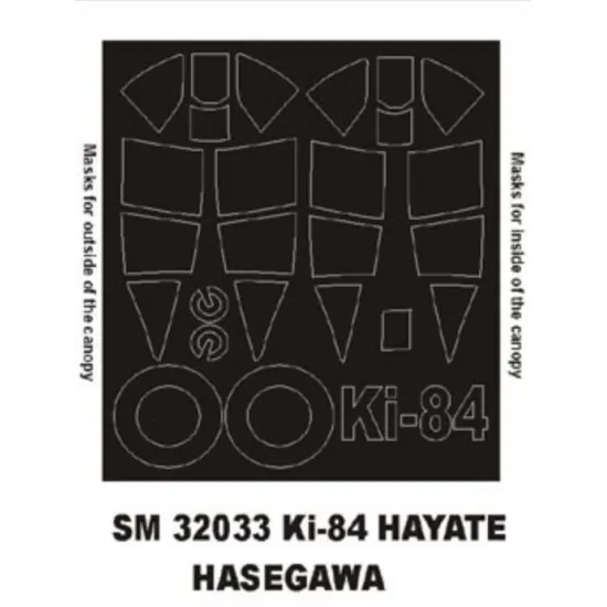 Montex Sm32033 1/32 Painting Mask For Ki-84 Hayate Outside-inside For Hasegawa Kits