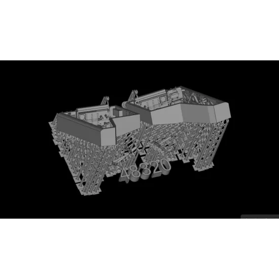 Metallic Details Mdr48320 1/48 Hawker Typhoon Main Wheel Bays 3d Printed Detail Set For Hasegawa Kit