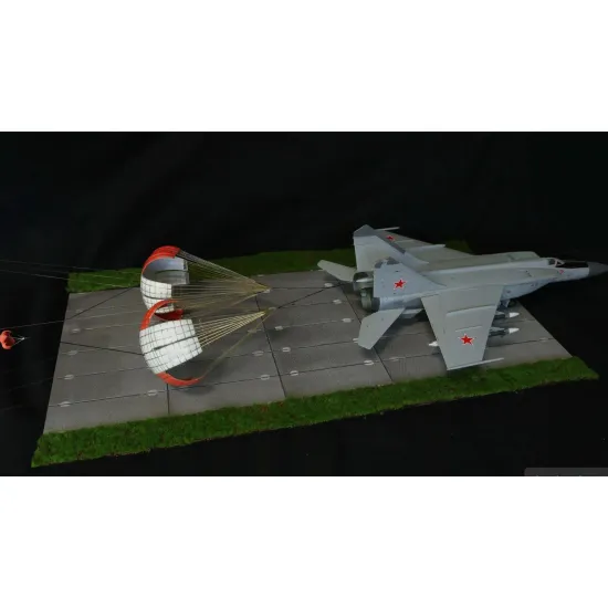 Metallic Details Mdr48321 1/48 Mig-25 / Mig-31 High-speed Ribbon Brake Parachute Set Vacuformed Plastic Photo-etched Parts Decals