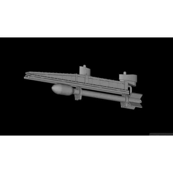 Metallic Details Mdr48322 1/48 Hawker Typhoon Rp-3 Rockets With Launch Rails 8 Pcs 3d Printed Detail Set