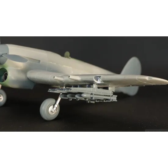 Metallic Details Mdr48322 1/48 Hawker Typhoon Rp-3 Rockets With Launch Rails 8 Pcs 3d Printed Detail Set