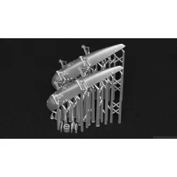 Metallic Details Mdr48323 1/48 Hawker Typhoon Bomb Racks 3d Printed Detail Set