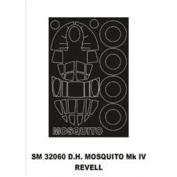 Montex Sm32060 1/32 Painting Mask For D.h.mosquito Iv Outside For Revell Kits