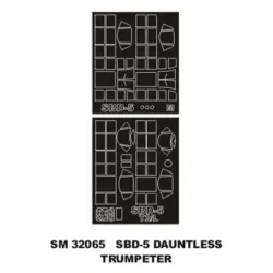 Montex Sm32065 1/32 Painting Mask For Sbd-5 Dauntless Outside-inside For Trumpeter Kits
