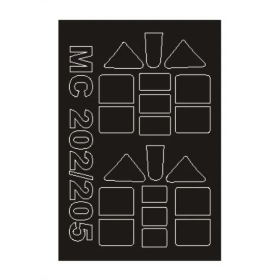 Montex Sm32081 1/32 Painting Mask For Macchi Mc-202/205 Outside-inside For Pcm Kits