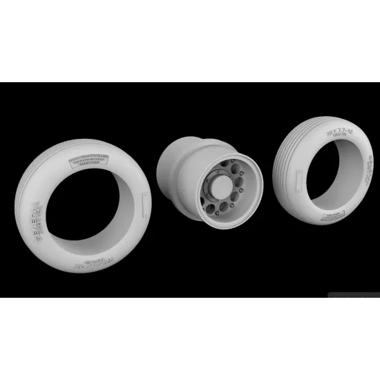 Metallic Details Mdr48327 1/48 B-58 Hustler Wheels 3d Printed Detail Set