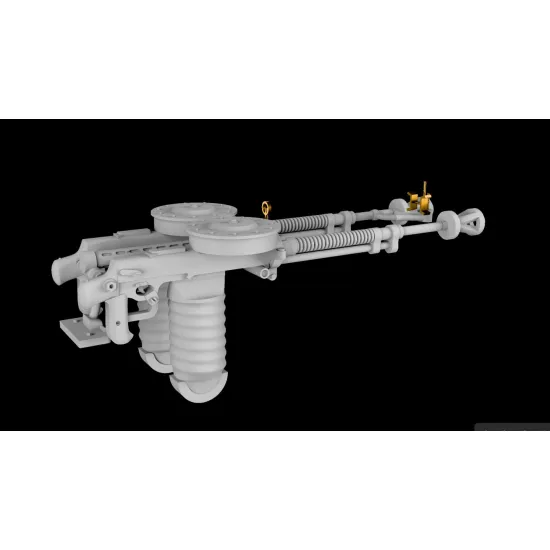 Metallic Details Mdr48338 1/48 Soviet Da-2 7/62 Mm Twin Aircraft Machine Gun 4 Pcs With Photo-etched Sights 3d Printed Detail Set