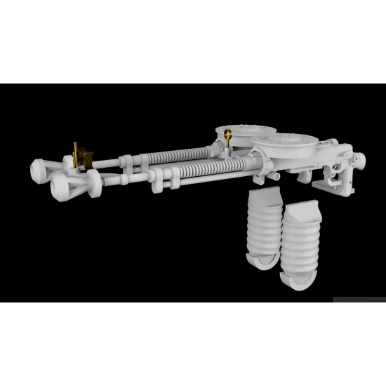 Metallic Details Mdr48338 1/48 Soviet Da-2 7/62 Mm Twin Aircraft Machine Gun 4 Pcs With Photo-etched Sights 3d Printed Detail Set
